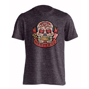 Maryland Crab Skull Short Sleeve T-Shirt - NEW Fast Ship